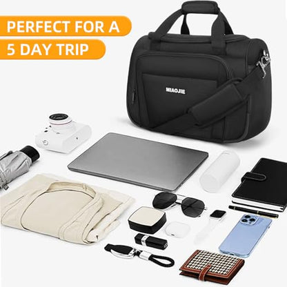 Underseat Carry On Luggage Bag, Lightweight Travel Tote Bag for Travel - color: Black, size: 16IN