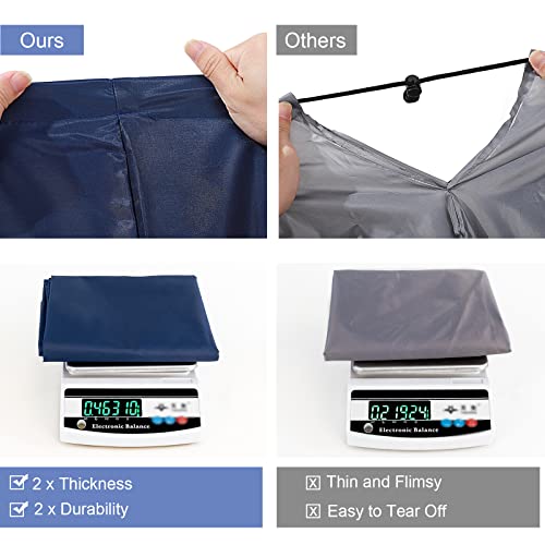 Polecasa Extra Heavy Duty X-Large Laundry Bag with Handles, Navy, 28x36" - color: Navy, size: 28" x 36" | 1 Pack