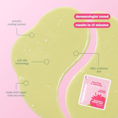ESW Beauty Strawberry Matcha Latte Under Eye Patches with Green Tea, 1 Pack - size: 1 Count (Pack of 1)