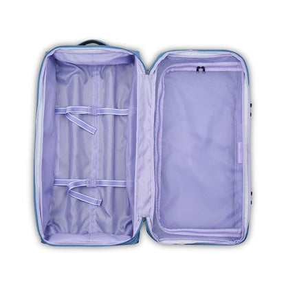 florence by mills On A Roll Two Wheel Rolling Travel Duffle Bag, Zinc Blue, 28 Inch - color: Zinc Blue