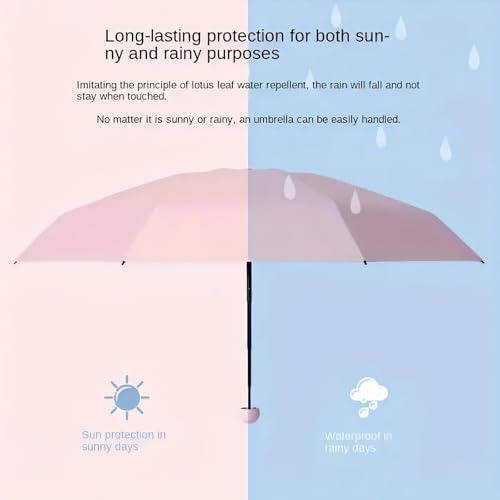 Mini Travel Umbrella with Umbrella Case - color: Pink