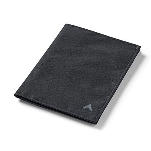 Allett Travel Wallet, RFID Blocking Slim (Nylon, Jet Black) - color: Jet Black