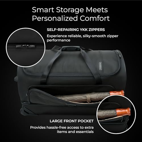 Expandable Cabin Bag - color: Black, style: Medium 2-wheel Duffle