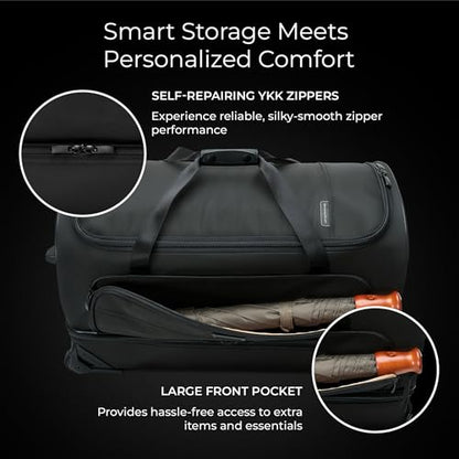 Expandable Cabin Bag - color: Black, style: Medium 2-wheel Duffle