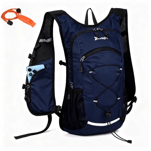 DOJUNS Hiking Backpack Lightweight Travel Backpack 20L Waterproof Hiking Daypacks Camping Backpack for Men Women (Dark Blue) - color: Dark Blue