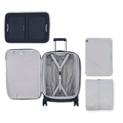 Samsonite Elevation Plus 22-Inch Carry-On - Expandable Softside Spinner Luggage - Midnight Blue - color: Midnight Blue, size: Expandable Carry-On