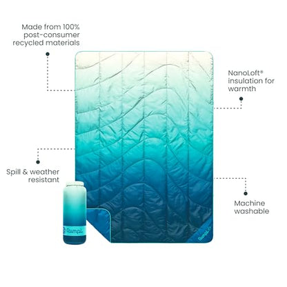 Rumpl Travel Puffy Ultra-Packable Blanket, Deepfoam Fade - color: Deepfoam Fade