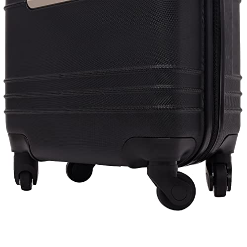 Travelers Club 22" Richmond Spinner Carry-On Luggage, Black - color: Black