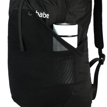 Ultra Lightweight Foldable Backpack,Water Resistant Small Packable Hiking Daypack Outdoor Camping Travel Bag - color: Black, size: 15L