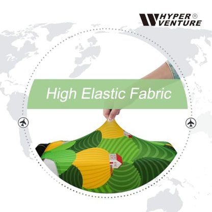 HYPER VENTURE Travel Luggage Cover Suitcase Protector Fits 18-22 Inch, S - color: Green Hills, size: S