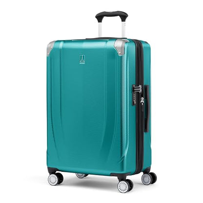 Travelpro Pathways 3 Hardside Checked Luggage Suitcase, Teal, 25-Inch - color: Kayak Teal, size: Checked Medium 25 Inch