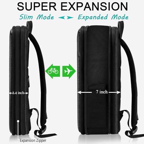 ZINZ Protective Laptop Backpack Expandable Daypack,B01K01 - color: B01k01