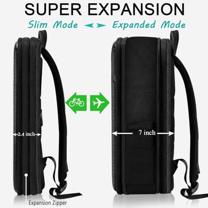 ZINZ Protective Laptop Backpack Expandable Daypack,B01K01 - color: B01k01