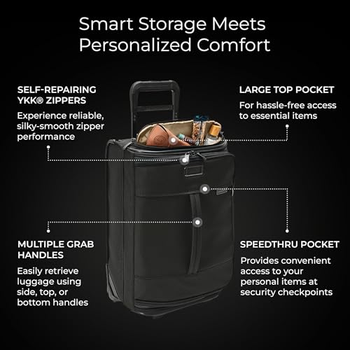 Expandable Cabin Bag - color: Black, style: Global 2-wheel Carry-on Duffle