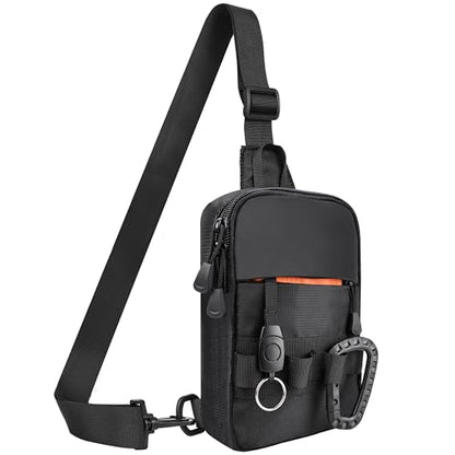 DEYACE Mini Mens Sling Bag, Small Cross Body Bag for Hiking Travel Work