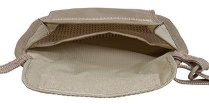 eagle creek RFID Blocker Neck Wallet - Durable and Lightweight Travel Passport and Valuables Organizer with Hook and Loop Closure and Adjustable Neck Strap, Tan - color: Tan