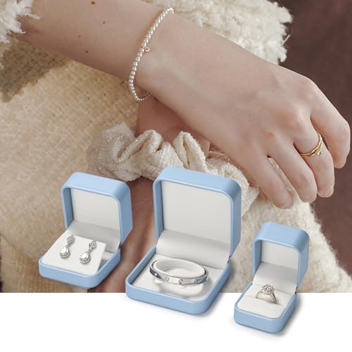 Oirlv Blue Pendant Necklace Gift Box - color: Sky Blue, size: Necklace Box