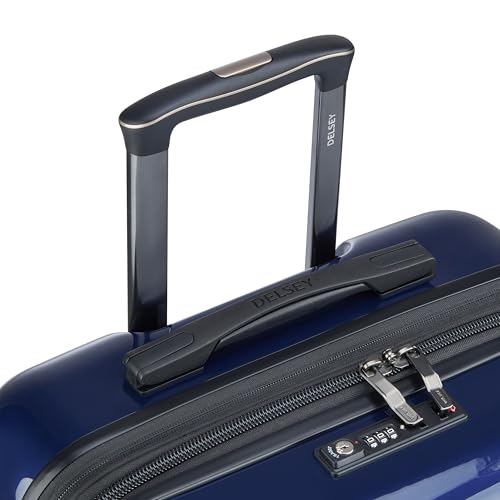 DELSEY PARIS Cruise 3.0, 24 Inch Checked-Medium Luggage, Deep Sea Navy - color: Deep Sea Navy, size: Checked-medium