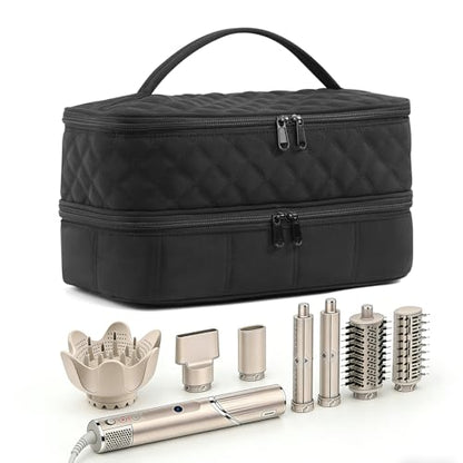 Hair Travel Carrying Case Compatible with Shark Flex Style/Dyson Airwrap - color: Black