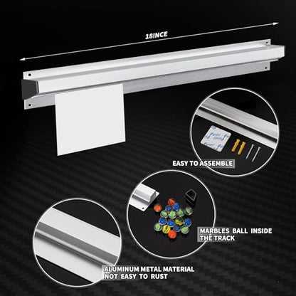 4 Pack 18 Inch Aluminum Ticket Holder for Restaurant, Slide Check Rack for Kitchen Orders, Cafe Bills, and Bar Tabs - size: 18 Inch