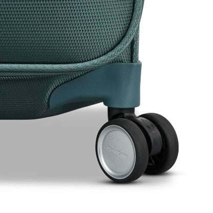 Samsonite Soft-Sided 3-PC: 20/24/29” (Carry-on, Medium & Large) Lightweight Expandable PortLift Luggage Set: Durable, 4 Spinner Wheels, Adjustable Handle, TSA Lock, 2 Front & Side Pocket- Teal - color: Deep Atlantic Green, size: 3-Piece (20"/25"/29")
