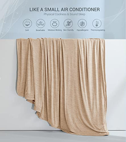Marchpower Arc-Chill Cooling Blanket for Hot Sleepers Twin Size Beige - color: Beige, size: Twin 59" X 79"