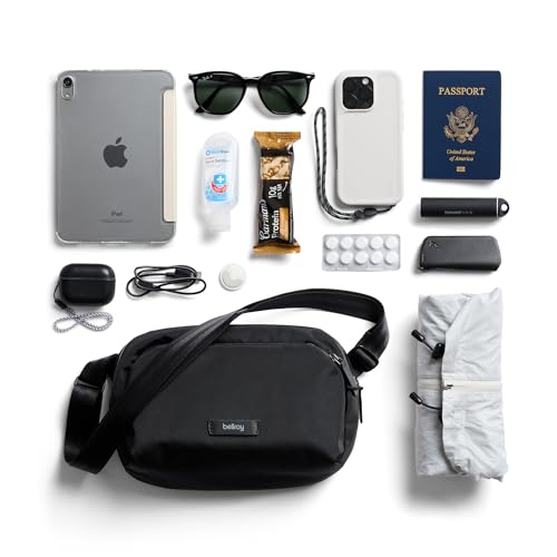 Bellroy Transit Sling (5L travel crossbody bag with internal organization, adjustable strap, and weather-resistant design) - color: Black