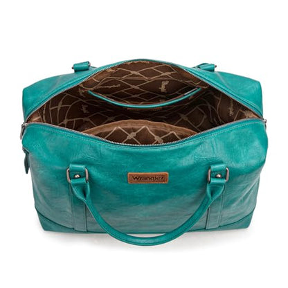Wrangler Duffel Bag Large Travel Weekender Bag for Women Waterproof Carry on Overnight Bag for Gym,Trips,Weekends,Turquoise - color: Turquoise