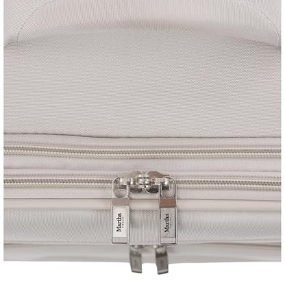 Martha Stewart Softside Carry-On Luggage, Light Grey - color: Light Grey, size: 22"