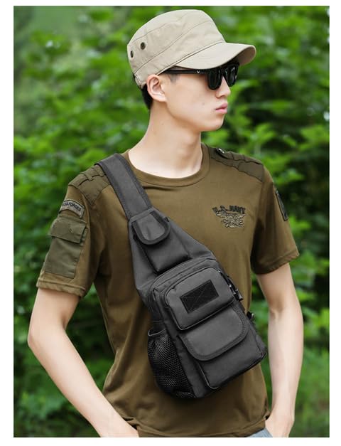 Sling Bag Crossbody Backpack for Men, Tactical Chest Shoulder Bags Daypack - color: Color 6