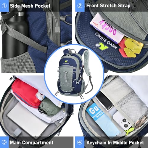 N NEVO RHINO Hiking Backpack,20L Waterproof Hiking Outdoor Daypack - color: Royalblue