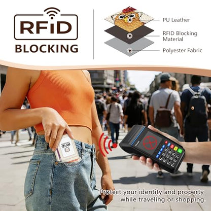 GIANCOMICS Slim Wallet Women, Credit Card Holder, Small Rfid Funny Chicken - color: Funny Rooster