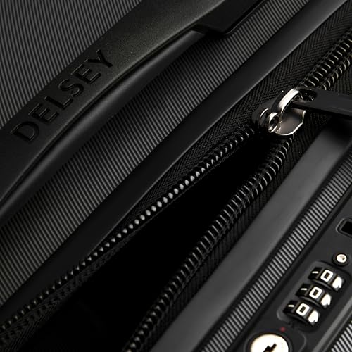 DELSEY PARIS Cruise 3.0, 26 Inch Checked Trunk Luggage, Black - color: Black, size: Checked 26 Inch Trunk