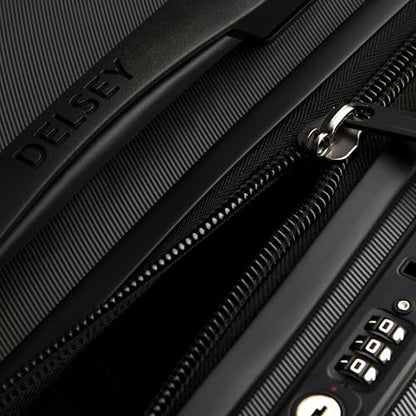 DELSEY PARIS Cruise 3.0, 26 Inch Checked Trunk Luggage, Black - color: Black, size: Checked 26 Inch Trunk