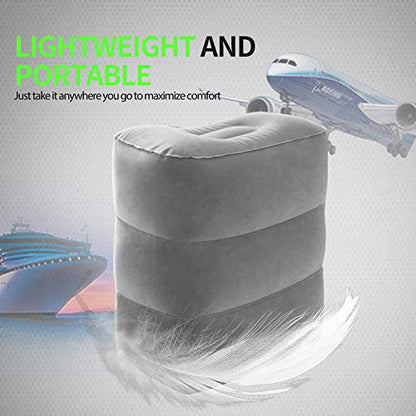 Betus Inflatable Travel Foot Rest Pillow - Ultra Comfortable and Compact - Toddle & Kids Leg Rest Stool for Long Flight/Trip by Airplane or Car - color: Foot Pillow