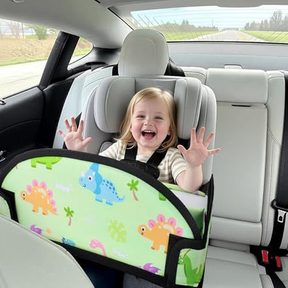Kids Travel Tray for Toddler Car Seat, Road Trip Activities for Kid - color: 2Pink/Green-3PCS