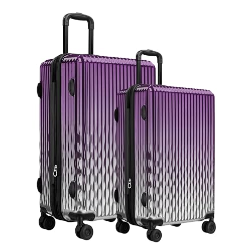 Luggage Set, 20 Inch Carry on Luggage, 28 Inch Checked Luggage Lightweight Hardside Suitcase With Spinner Wheels, TSA Lock, 2-Piece Set 20/28 Inch