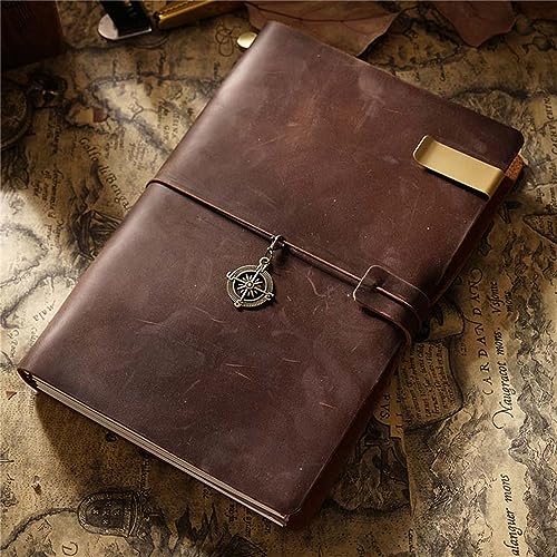 Genuine Leather TN Travel Notebook Protective Cover Journal Sketchbook Planner Agenda Diary Personal Organizers Noteboo (Coffee Standard) - color: Coffee Standard