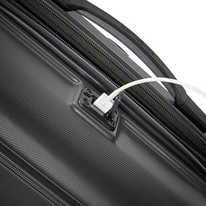 Samsonite Omni 2 Hardside Expandable Luggage with Spinner Wheels, 2-Piece Set (19/24), SOLID CHARCOAL - color: Solid Charcoal, size: 2-Piece Set (Carry-on/Medium)