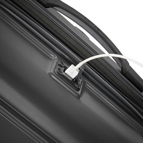 Samsonite Omni 2 Hardside Expandable Luggage with Spinner Wheels, 2-Piece Set (19/24), SOLID CHARCOAL - color: Solid Charcoal, size: 2-Piece Set (Carry-on/Medium)