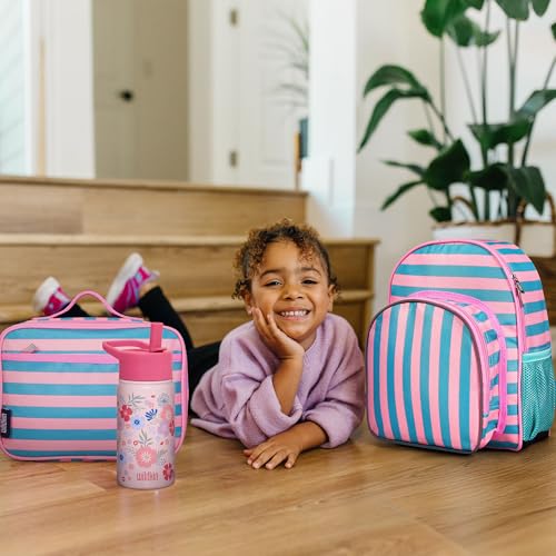 Wildkin 12 Inch Toddler Backpack for Kids, Pink Stripes - color: Pink Stripes