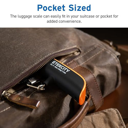 Etekcity Luggage Scale, Digital Suitcase Weight Scale for Travel, 110 lb - color: Orange