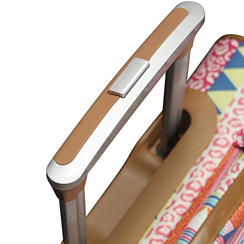 Lily Bloom Design Pattern 28" Luggage Softside Expandable With Double Spinner Wheels, Large Lightweight Suitcase Checked Bag For Women - color: On the Prowl