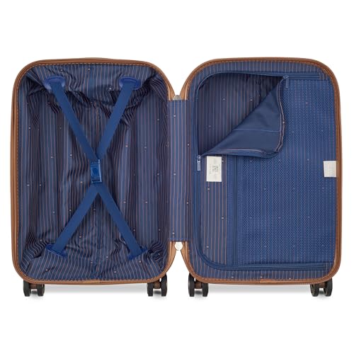 DELSEY PARIS Flanerie SE - 2-Piece Set Luggage & Backpack - 360° Dual Spinner Wheels - TSA Lock - Laptop Backpack 14" - Hardside Carry-On + Polyester Backpack, Black - color: Black, style: Backpack + Carry-on