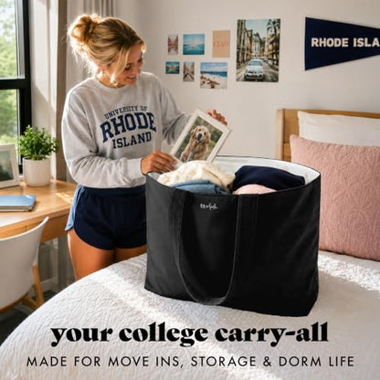 Fit & Fresh All The Things XL Beach Bag for Women, Oversized Travel Tote - color: Black