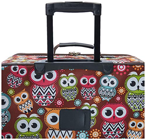 Rockland Vara Softside 3-Piece Upright Luggage Set,Expandable, Owl, 20 inch,22 inch,28 inch - color: OWL
