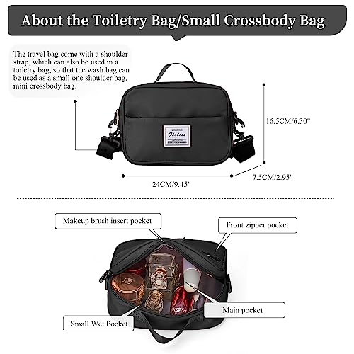 Weekender Bags for Women, Carry-On Overnight Travel Duffel Bag - color: Black, size: Extra Large