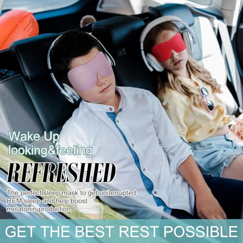 Bencailor 16 Pcs 3D Sleep Eye Mask 99% Blackout Mask with Adjustable Buckle No Eye Pressure Nose-Free Breathable Blindfold for Side/Back/Stomach Sleepers, Travel, Office Naps(Large) - size: Large
