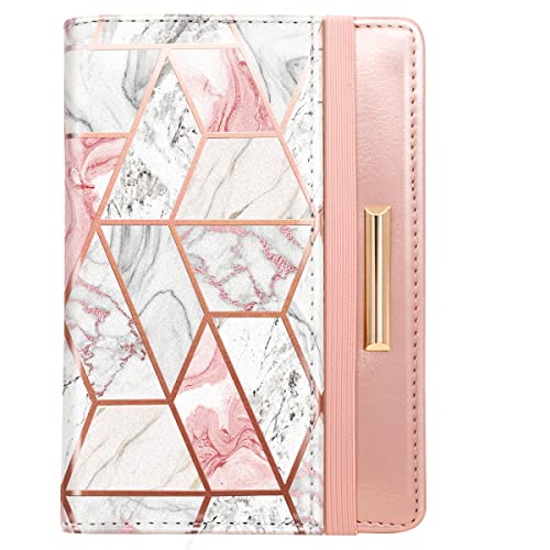 Coco Rossi Passport Holder for Travel Women Slim RFID Passport Cover Wallet - color: Gold Line