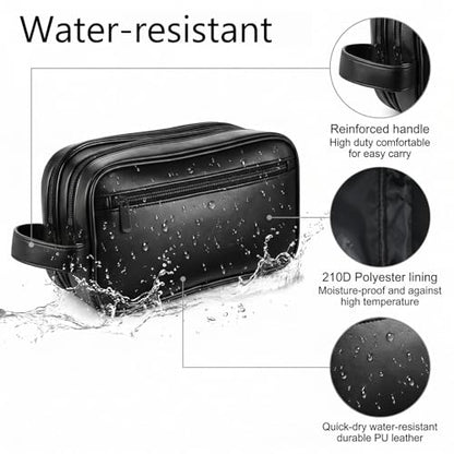 2 Pcs Travel Toiletry Bag for Men and Women